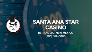 Casino & gambling-themed header image for Barons Bus Charter service to Santa Ana Star Casino in Bernalillo, New Mexico. Please call 5058670000 to contact the casino directly.)