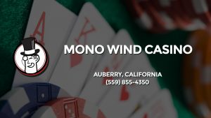 Casino & gambling-themed header image for Barons Bus Charter service to Mono Wind Casino in Auberry, California. Please call 5598554350 to contact the casino directly.)