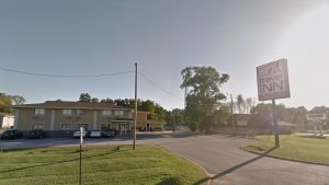 Barons Bus Burns Harbor Travel Inn bus stop