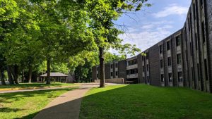 Gambier/Kenyon College Barons Bus stop at McBride Hall