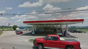 Barons Bus stop in Jackson, OH at Mike's One Stop