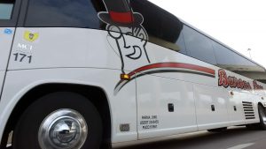 barons bus running bridge reflect