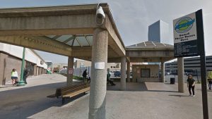 Charleston Transit Mall KRT Slack Plaza bus stop | Barons Bus