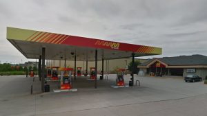 Decature McClure Gas Station bus stop | Barons Bus
