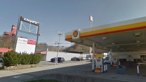 Flatwoods-Sutton Lloyd's Shell Station bus stop | Barons Bus