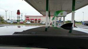 Marion Docs BP Oil Company bus stop | Barons Bus