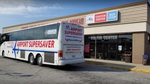 Michigan City Laporte County Convention & Visitors Bureau bus stop | Barons Bus