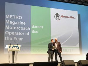 barons bus award 2019 metro magazine motorcoach operator of the year pat goebel bg