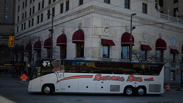 barons bus our fleet gallery parked renaissance hotel corner 600x338