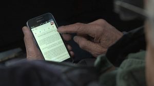 barons bus our fleet interior passenger smart phone wifi