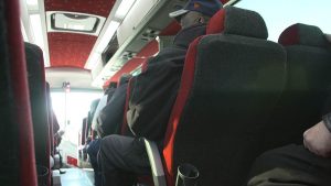 barons bus our fleet interior reclining seats cupholder