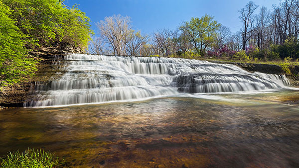 Barons Bus tickets | Richmond, IN attractions: cascading thistlethwaite falls